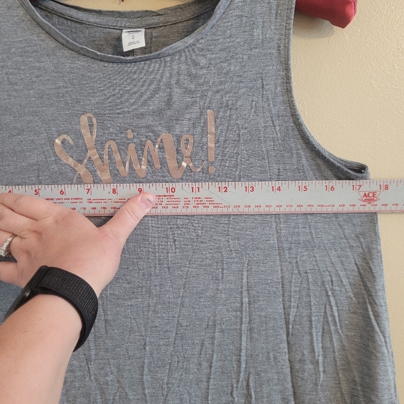 4/$15 SALE Old Navy | SHINE gray Soft Tank Top Small EUC - Picture 7 of 7